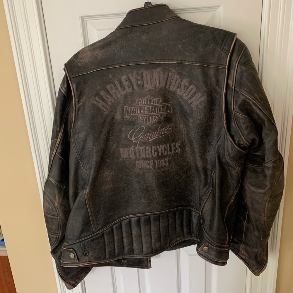 Harley Davidson leather riding jacket